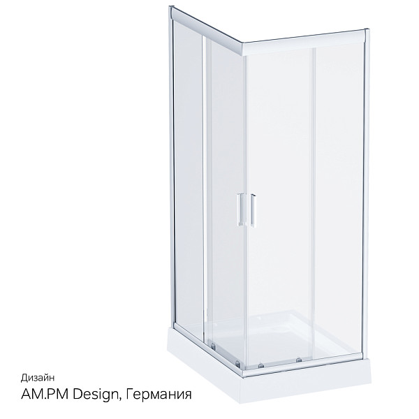W90G-404-120280-MT Gem Twin Slide 120x80. Душевое ограждение,120x80, профиль мат хром, стекло прозра