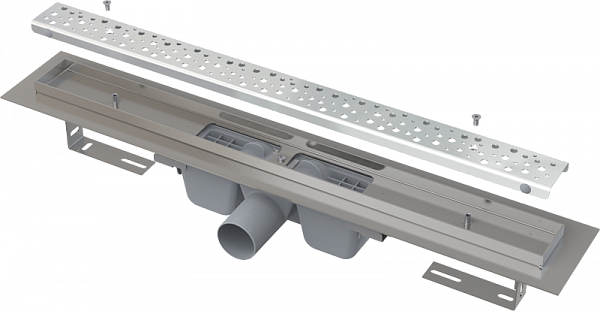 Душевой лоток AlcaPlast с решеткой Антивандал APZ11-550 Водоотводящий желоб с решеткой