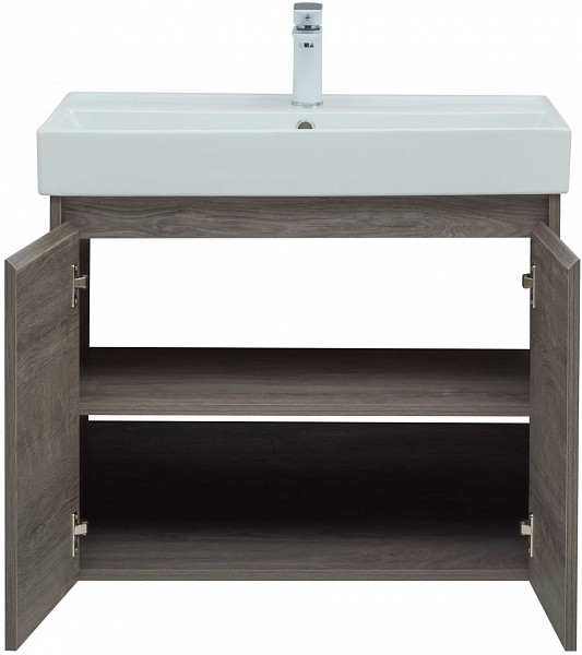 Тумба под раковину Aquanet Nova Lite 75 дуб рошелье (2 дверцы) 00298851