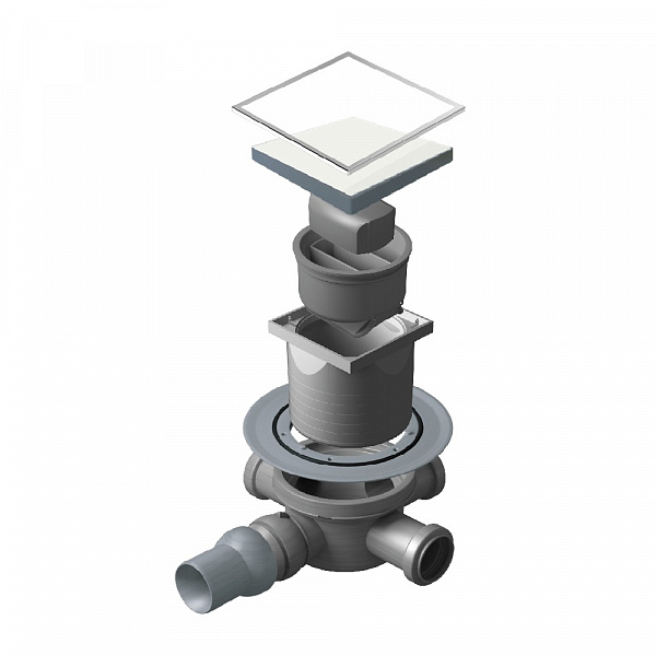 Confluo Standard 10х10 Dry 3 White Glass Pestan