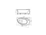 Акриловая ванна Aquatek  Бетта 160x97 BET160-0000026