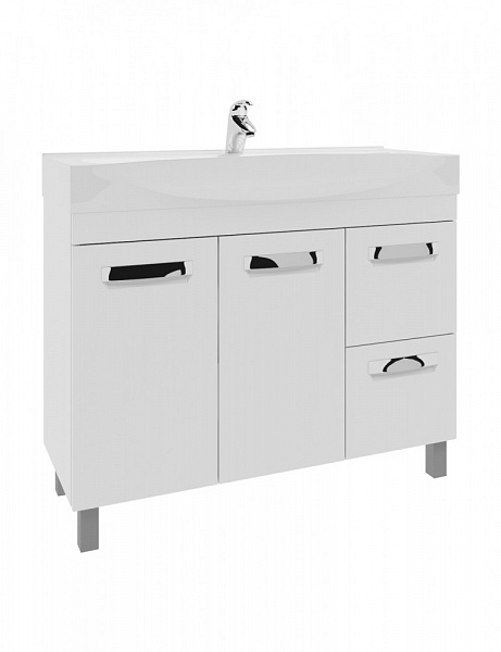 Тумба под раковину VIGO Plaza 100 см tn.PLA.MIR.100.2D.2Y