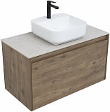 Тумба под раковину Aquanet Nova Lite 90 дуб рустикальный (1 ящик) 00249517