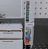 Шкаф-пенал Калипсо 30 напольный/подвесной Санта 517003N