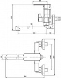 Смеситель для ванны с душем Aquanet Cinetic AF120-21С AF120-21С