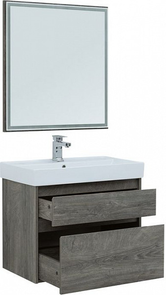 Мебель для ванной Aquanet Nova Lite 75 дуб рошелье (2 ящика) 00242904