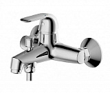 Смеситель для ванны с коротким изливом с аксессуарами Bravat Fit F6135188CP-B-RUS