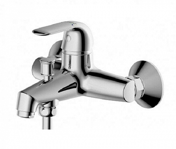 Смеситель для ванны с коротким изливом с аксессуарами Bravat Fit F6135188CP-B-RUS