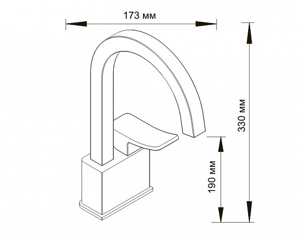 Смеситель для кухни Wasserkraft Aller 1067WHITE