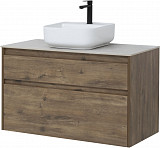 Тумба под раковину Aquanet Nova Lite 100 дуб рустикальный (2 ящика) 00249521
