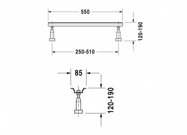 Ножки Duravit 790100