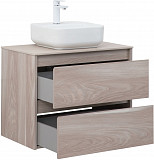 Тумба под раковину Aquanet Nova Lite 75 орех светлый (2 ящика) 00287885