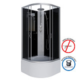 Душ.каб. NG-2507-14BKT (800х800х2100-2400) высокий поддон(40см) стекло ТОНИРОВАННОЕ 4 места