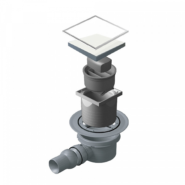 Confluo Standard 10х10 Dry 1 White Glass Pestan