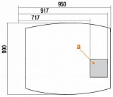 Зеркало-шкаф Акватон Севилья 95x80 1A125602SE010