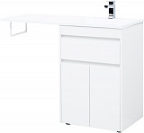 Тумба под раковину Aquanet Токио 58 белый (напольная, 1 ящик, 2 дверцы) 00237745