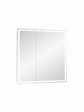 Зеркало-шкаф Континент"Allure Led" 800х800 с датчиком движения, розеткой