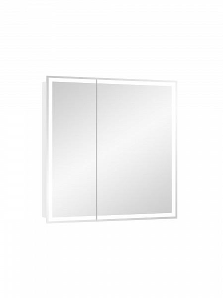 Зеркало-шкаф Континент"Allure Led" 800х800 с датчиком движения, розеткой