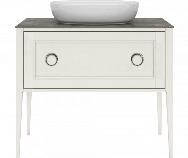 Тумба Kerama Marazzi PLAZA Classic Neo напольная с ящиками 100, белая матовая