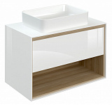 Тумба под раковину Cersanit Louna 80 см  SP-SZ-LOU80-BL/Wh