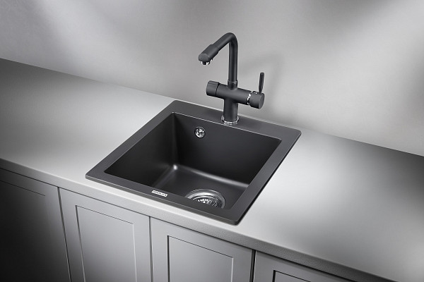 4201, ТУРМАЛИН, кухонная мойка, кварц