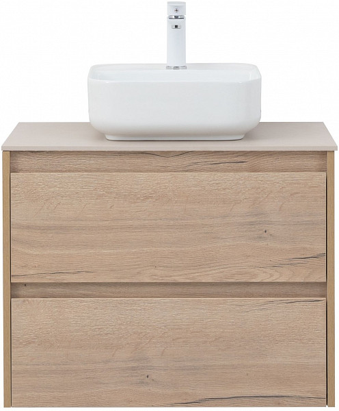 Тумба под раковину Aquanet Nova Lite 75 дуб крафт (2 ящика) 00287902