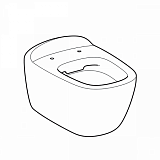 Унитаз подвесной Geberit Citterio 500.510.01.1 безободковый покрытие KeraTect