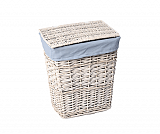 Плетеная корзина для белья с крышкой Wasserkraft Lippe WB-450-M