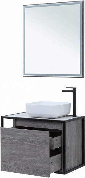 Тумба под раковину Aquanet Nova Lite Loft 75 R дуб рошелье 00261653