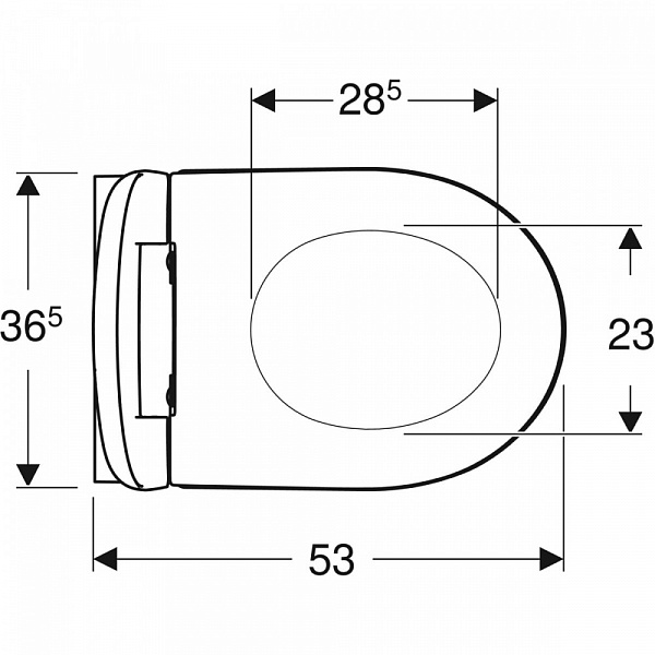 Инсталляция Geberit с безободковым унитазом Geberit iCon, 500.300.01.I, сиденье микролифт, комплект Идеальная пара
