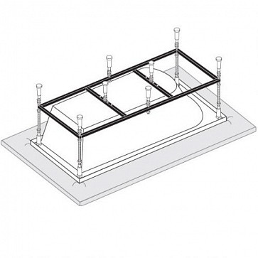 Каркас к прямоугольным ваннам Vagnerplast 170x80