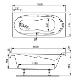 Акриловая ванна Vagnerplast Ultra 150x82 VPBA158ULT2X-04