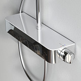 F078F300 Func, душ.сис-ма: см-ль-полка д/ванны/душа с ТМС, душ.штанга, верхн. душ квадр., ручн.душ,