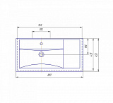 РАКОВИНА GROSSMAN ФОСТЕР 30469 80 БЕЛАЯ