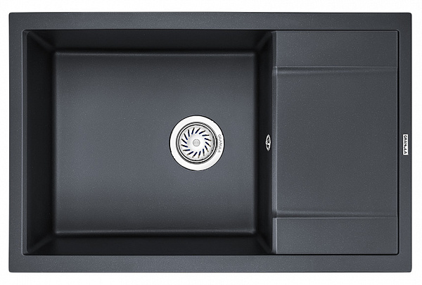 Мойка кухонная Granula прямоугольная кварц 7805, ШВАРЦ