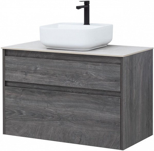 Тумба под раковину Aquanet Nova Lite 90 дуб рошелье (2 ящика) 00242267