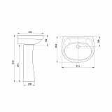 Раковина Santeri Воротынский б/о белый 131117S0000B0