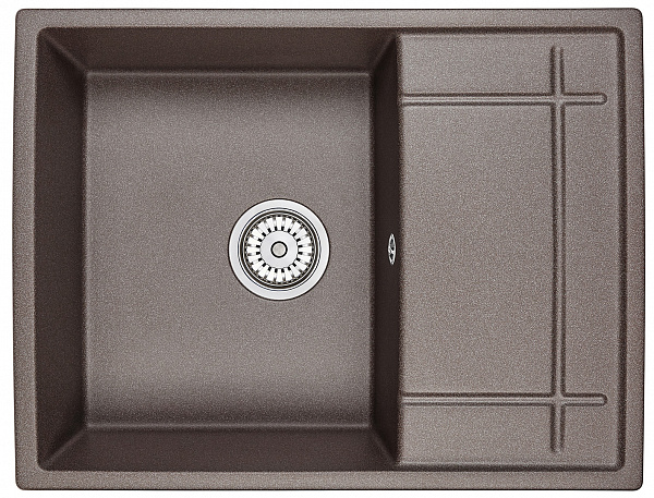Мойка кухонная Granula прямоугольная кварц 6501, ЭСПРЕССО