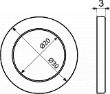 Прокладка AlcaPlast состоящая из двух частей 1" A7992