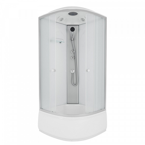 Душ.каб. NG-7309-14 (1000х1000х2150) высокий поддон(40см) стекло МАТОВОЕ 4 места