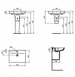 Раковина Ideal Standard Connect Air Cube E074201 60 см