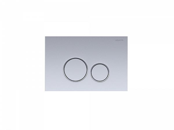 Панель смыва Aquatek Хром матовая ободок хром KDI-0000019 (005C)