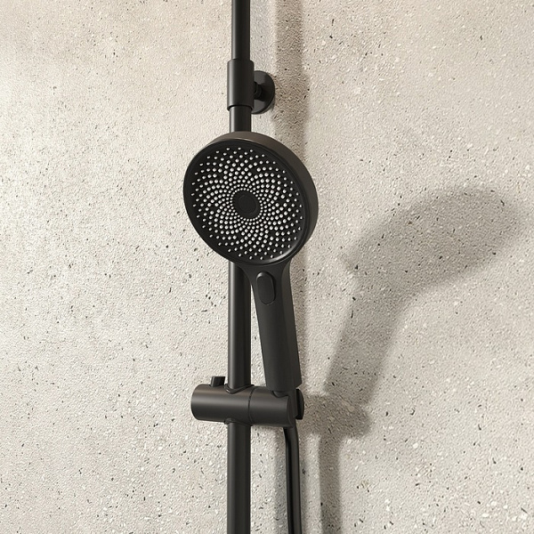 Смеситель для ванны с верхним душем, черный матовый, SpaHome, IDDIS, SPABLBTi06