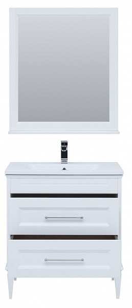 Мебель для ванной Aquanet Бостон М 80 белый( лит. мрамор) 00259387