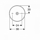 Раковина накладная 40 см Geberit Variform 500.768.01.2