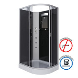 Душ.каб. NG-3512-14LBKG (1200х800х2000) низкий поддон(13см) стекло ТОНИРОВАННОЕ 3 места