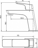 Смеситель для раковины Aquanet Gotic AF440-10С AF440-10С