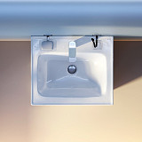 M85AWCC0552WG64 X-Joy, Раковина мебельная, керамическая, 55 см, встроенная, цвет: белый, глянец