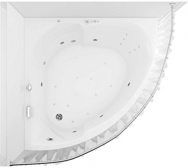Карниз для ванны Aquanet Bali полукруглый 150х150 00156491