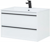 Тумба под раковину Aquanet Lino 80 белый матовый 00253903